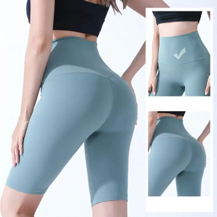 Sculpting High-Waist Workout Shorts